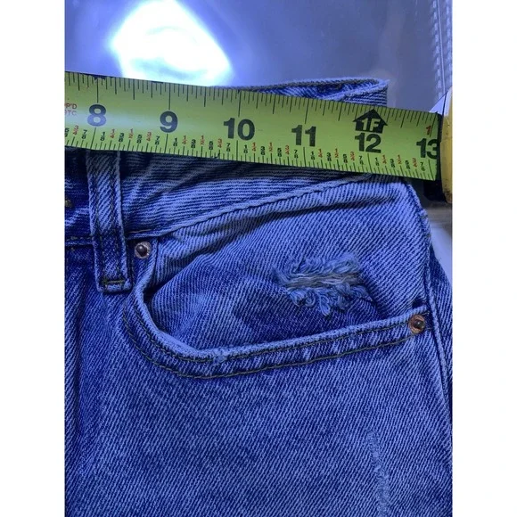 Women's Sz 25 (25x32)‎ Pacsun 90s Boyfriend Mom  Light wash Blue Jean Distressed - Picture 5 of 6